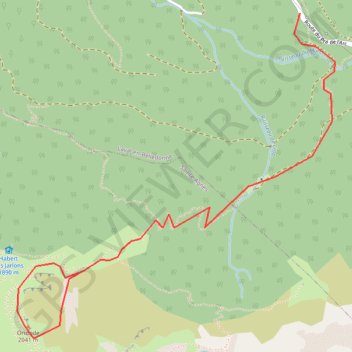 Itinéraire Orionde, distance, dénivelé, altitude, carte, profil, trace GPS