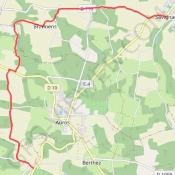 Itinéraire Compostelle Voie de Vézelay en Gironde variante du Rivet, distance, dénivelé, altitude, carte, profil, trace GPS