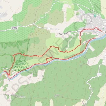 Itinéraire La Baume par Collias, distance, dénivelé, altitude, carte, profil, trace GPS