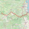 Itinéraire 100 Miles, distance, dénivelé, altitude, carte, profil, trace GPS