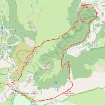 Itinéraire Rando autour du sancy, distance, dénivelé, altitude, carte, profil, trace GPS