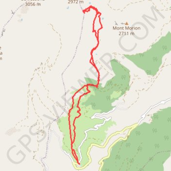 Itinéraire Colle Chaleby, distance, dénivelé, altitude, carte, profil, trace GPS