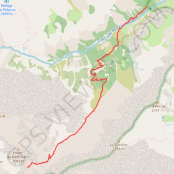 Itinéraire Vallon de Clapousse, distance, dénivelé, altitude, carte, profil, trace GPS