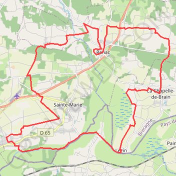 Itinéraire Circuit de Renac, distance, dénivelé, altitude, carte, profil, trace GPS