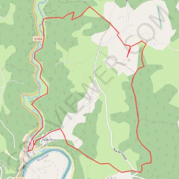 Itinéraire De VERS à VERS 46090, distance, dénivelé, altitude, carte, profil, trace GPS