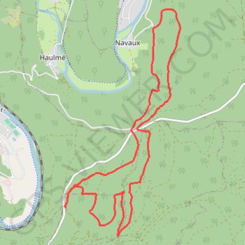 Itinéraire Hazelles - Col du Loup - Bogny sur Meuse, distance, dénivelé, altitude, carte, profil, trace GPS
