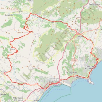 Itinéraire Stage jour 6 2025 BIS - CALPE-20522600, distance, dénivelé, altitude, carte, profil, trace GPS