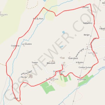 Itinéraire Randonnée entre Lot et Garonne, distance, dénivelé, altitude, carte, profil, trace GPS