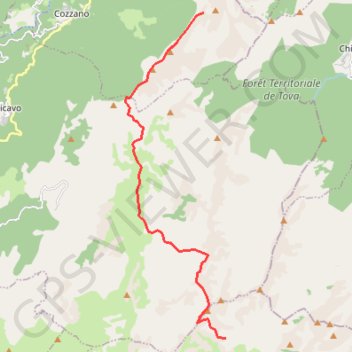 Itinéraire 10ème étape du GR20, distance, dénivelé, altitude, carte, profil, trace GPS