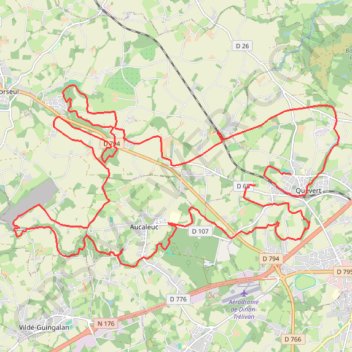 Itinéraire Rando Quevert, distance, dénivelé, altitude, carte, profil, trace GPS