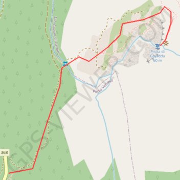 Itinéraire Cascade de la Piscia di Gallu (l'Ospédale), distance, dénivelé, altitude, carte, profil, trace GPS