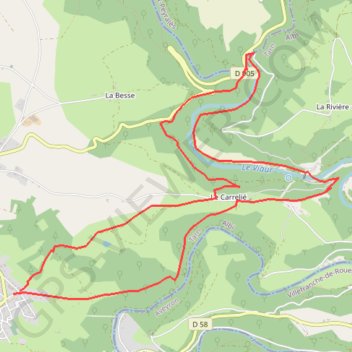Itinéraire De Mirandol - Bourgnouac au Viaur, distance, dénivelé, altitude, carte, profil, trace GPS