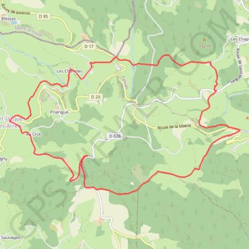 Itinéraire Circuit de Saint-Jacques-des-Arrêts, distance, dénivelé, altitude, carte, profil, trace GPS