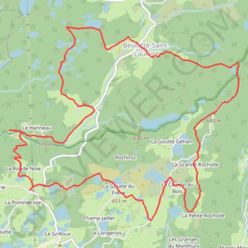 Itinéraire Circuit des mille Etangs, distance, dénivelé, altitude, carte, profil, trace GPS
