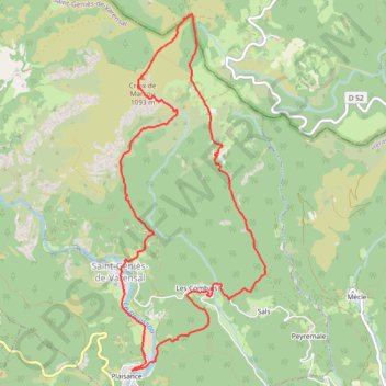 Itinéraire Le Marcou, distance, dénivelé, altitude, carte, profil, trace GPS