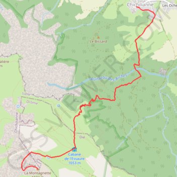 Itinéraire Sommet de la Montagnette (1972m) par le Pas de lâEssaure valverco, distance, dénivelé, altitude, carte, profil, trace GPS