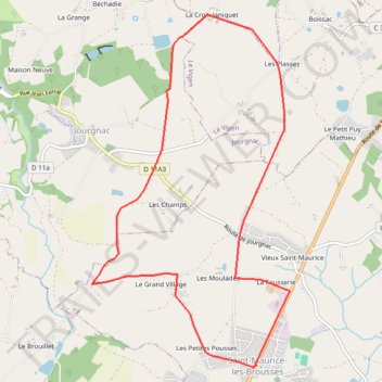 Itinéraire track, distance, dénivelé, altitude, carte, profil, trace GPS