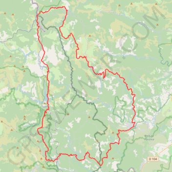 Itinéraire Tour du Cévenol (Lozère - Ardèche - Gard), distance, dénivelé, altitude, carte, profil, trace GPS