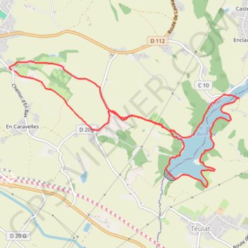 Itinéraire Le tour du lac de la Balerme, distance, dénivelé, altitude, carte, profil, trace GPS