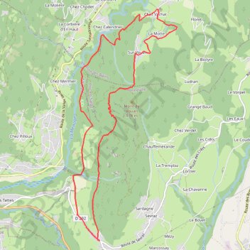 Itinéraire Le chamois du Mont de Vouan, distance, dénivelé, altitude, carte, profil, trace GPS