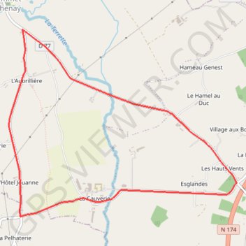 Itinéraire les hauts vents, distance, dénivelé, altitude, carte, profil, trace GPS