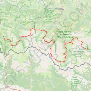 Itinéraire GR 10 : De Borce (Pyrénées-Atlantiques) au Lac de l'Oule (Hautes-Pyrénées), distance, dénivelé, altitude, carte, profil, trace GPS