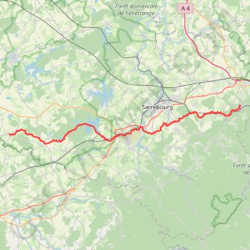 Itinéraire La V52 - Le canal de la Marne au Rhin à vélo de Lagarde à Lutzelbourg, distance, dénivelé, altitude, carte, profil, trace GPS