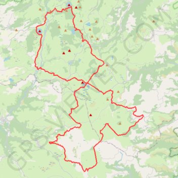 Itinéraire tour_du_Cezallier, distance, dénivelé, altitude, carte, profil, trace GPS