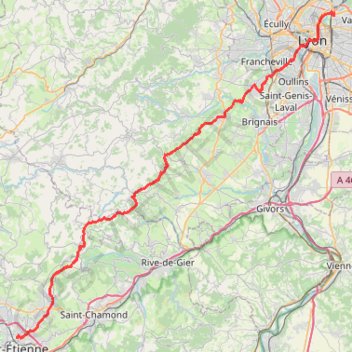 Itinéraire La Saintélyon, distance, dénivelé, altitude, carte, profil, trace GPS