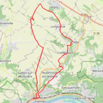 Itinéraire VALLEE DE L'AUBETTE, distance, dénivelé, altitude, carte, profil, trace GPS