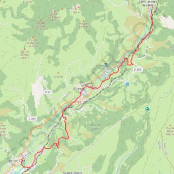 Itinéraire La Via Arverna (Saint-Jacques-des-Blats - Vic-sur-Cère), distance, dénivelé, altitude, carte, profil, trace GPS