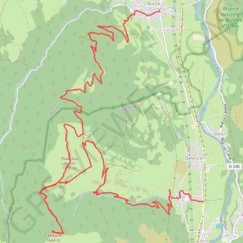 Itinéraire Col de la Courade - Cambeilh, distance, dénivelé, altitude, carte, profil, trace GPS