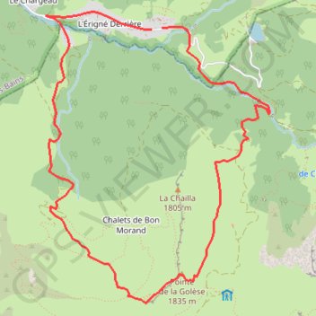 Itinéraire Pointe de la Golèse, distance, dénivelé, altitude, carte, profil, trace GPS