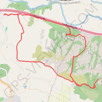 Itinéraire Roquebrune, distance, dénivelé, altitude, carte, profil, trace GPS
