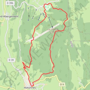 Itinéraire Les Plans d'Hotonnes, distance, dénivelé, altitude, carte, profil, trace GPS