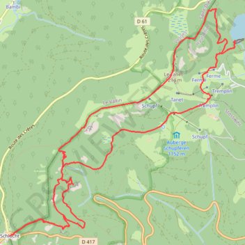 Itinéraire 2807, distance, dénivelé, altitude, carte, profil, trace GPS
