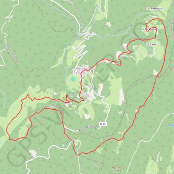 Itinéraire Malleval en Vercors, distance, dénivelé, altitude, carte, profil, trace GPS