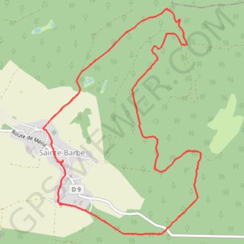 Itinéraire Randonnée sainte barbe, distance, dénivelé, altitude, carte, profil, trace GPS