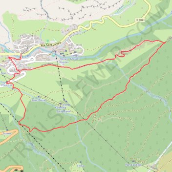 Itinéraire gpx 5, distance, dénivelé, altitude, carte, profil, trace GPS