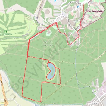 Itinéraire Séance bois amneville, distance, dénivelé, altitude, carte, profil, trace GPS