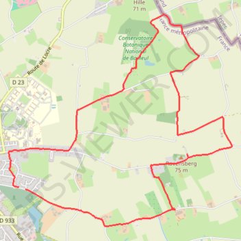 Itinéraire Le Ravensberg, distance, dénivelé, altitude, carte, profil, trace GPS