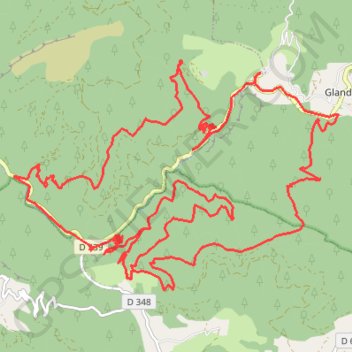 Itinéraire Les Gorges des Gâts (Drôme), distance, dénivelé, altitude, carte, profil, trace GPS