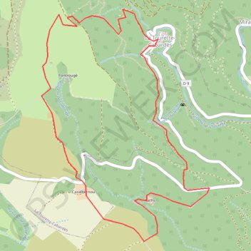 Itinéraire Tourettes, distance, dénivelé, altitude, carte, profil, trace GPS