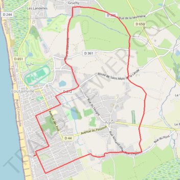 Itinéraire 1 - Triathlon-vélo-25, distance, dénivelé, altitude, carte, profil, trace GPS