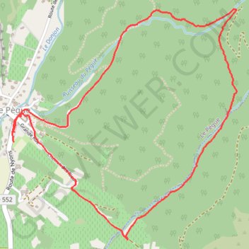 Itinéraire Le PEGUE (les puits), distance, dénivelé, altitude, carte, profil, trace GPS