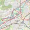 Itinéraire Metz-Sablon - Longeville - Moulins - Montigny, distance, dénivelé, altitude, carte, profil, trace GPS