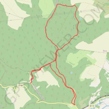Itinéraire Plombières-les-Dijon - Circuit des sources, distance, dénivelé, altitude, carte, profil, trace GPS