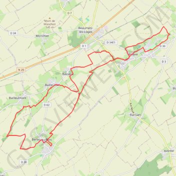Itinéraire Ligne 2, distance, dénivelé, altitude, carte, profil, trace GPS