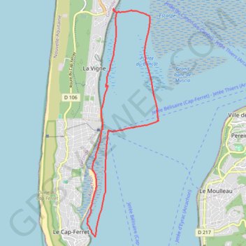 Itinéraire SailFreeGps_2024-03-03_12-15-59, distance, dénivelé, altitude, carte, profil, trace GPS