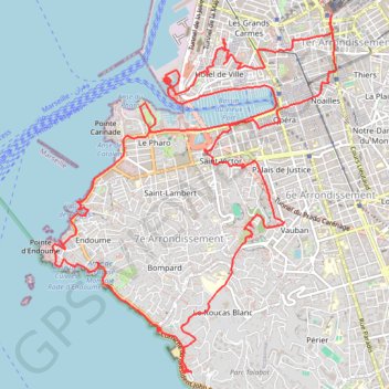 Itinéraire Rando Marseille, distance, dénivelé, altitude, carte, profil, trace GPS